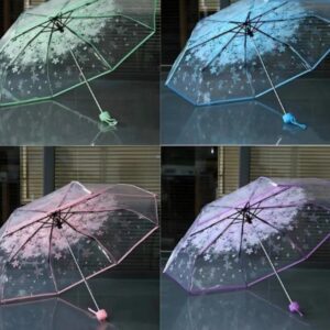 Transparent Umbrella Cherry Blossom Korean Version (100% Original)