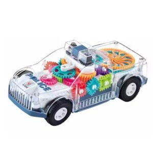 Police Gear Car Transparent Gear Learning Toy